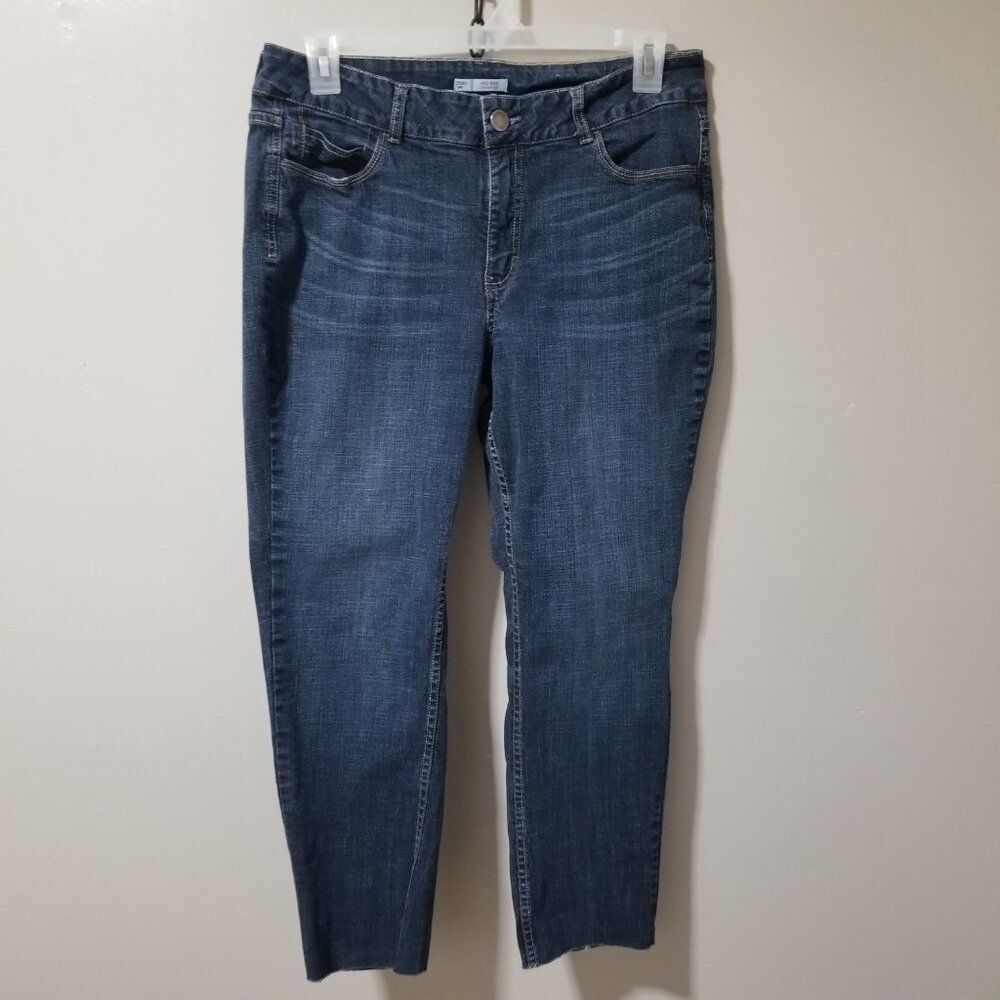 Lee Riders Jeans Women's 16P Raw Hem Stretch Crop
